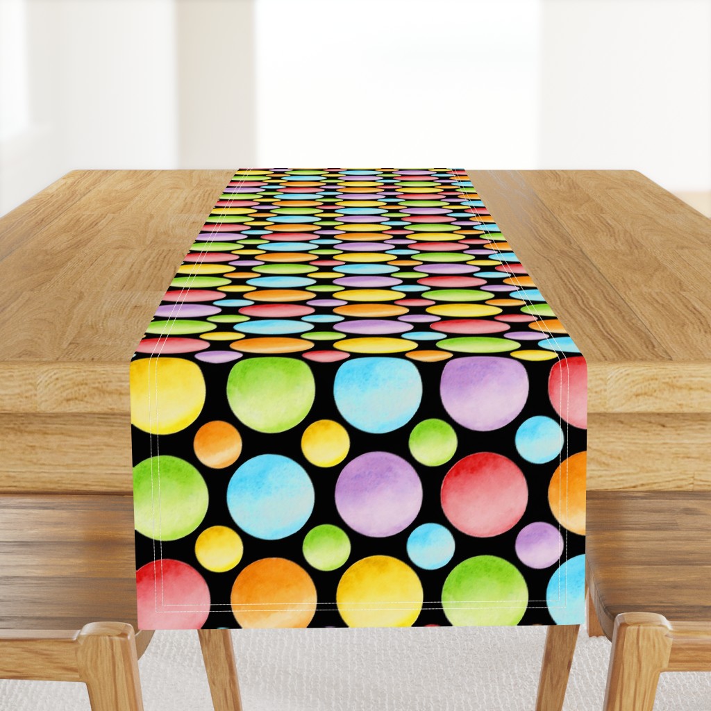 Candy Rainbow Big Polka Dots