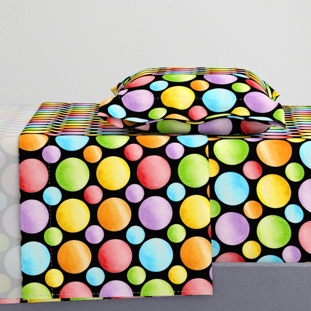 Candy Rainbow Big Polka Dots