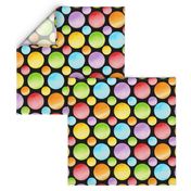 Candy Rainbow Big Polka Dots