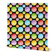 Candy Rainbow Big Polka Dots