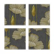 Art Deco fleurs d’or