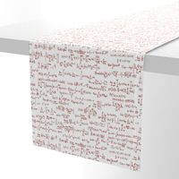 Math Notes in Red Ink // Large