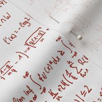 Math Notes in Red Ink // Large