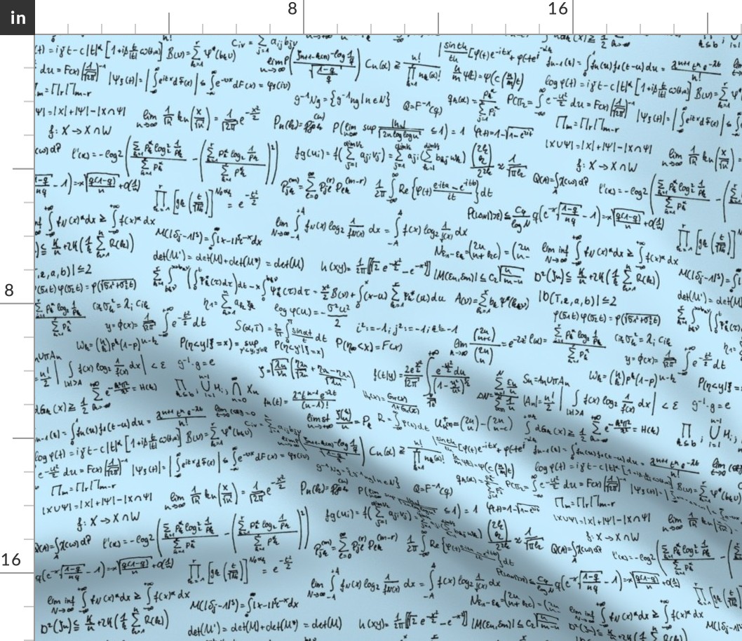 Math Notes on Blue // Large
