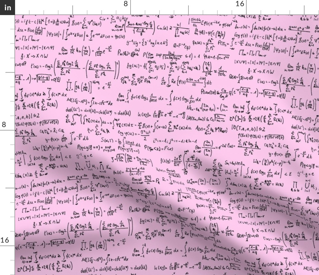 Math Notes on Pink // Large
