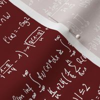 Math Notes on Maroon // Large