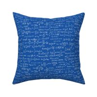 Math Notes on Royal Blue // Small