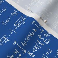 Math Notes on Royal Blue // Large