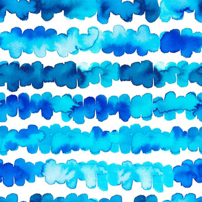Abstract blue watercolor stripes