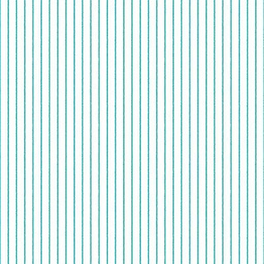 Turquoise Crayon Stripes