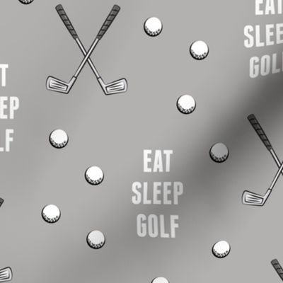 eat sleep golf - grey