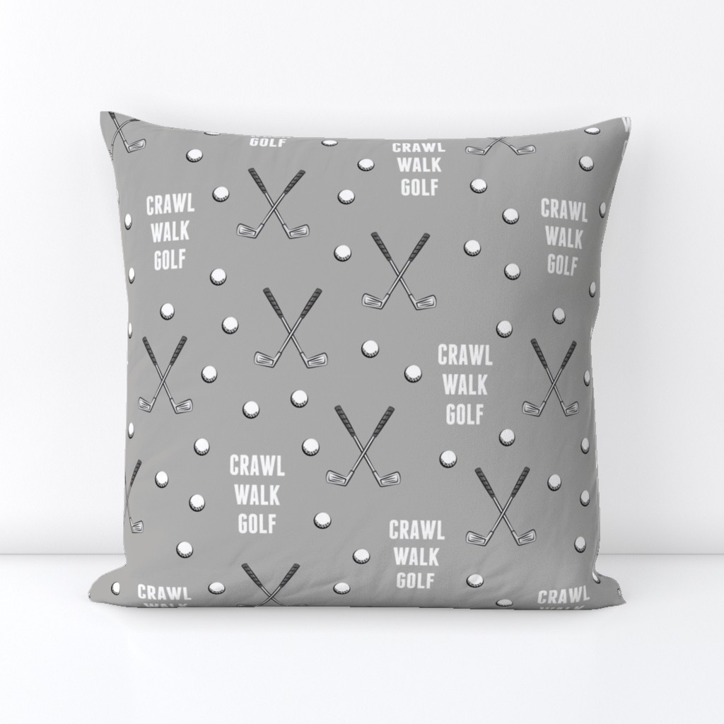 crawl walk golf - grey