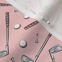 golf clubs - pink