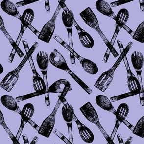 Cooking Spoons on Lavender // Small