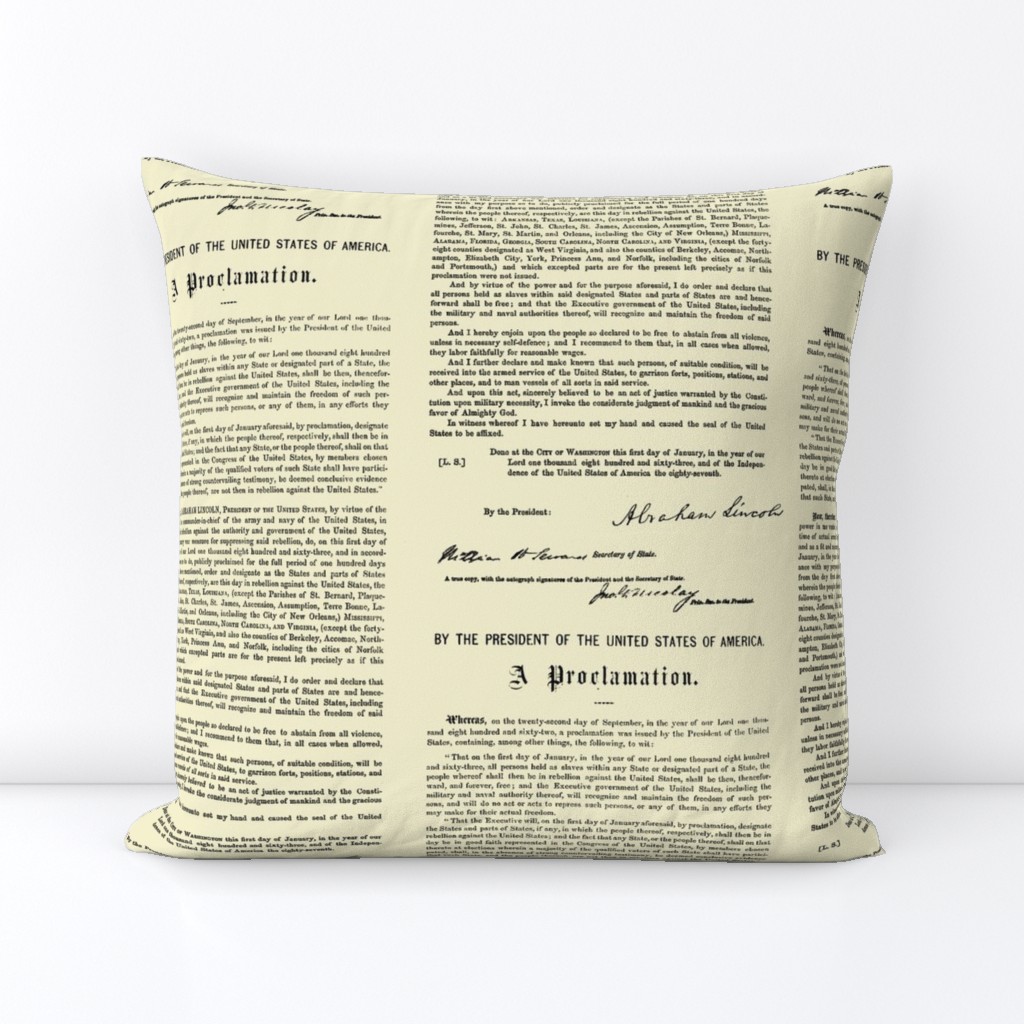 Emancipation Proclamation on Parchment // Small