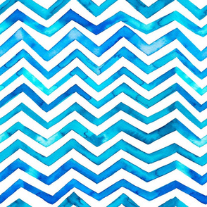 Watercolor zig zag stripes