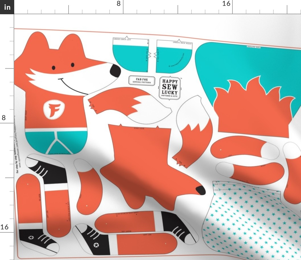 FAB FOX (click to see photo of sewn sample)