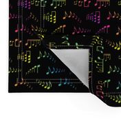 Rainbow Musical Notes