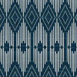 West End - Blue Geometric