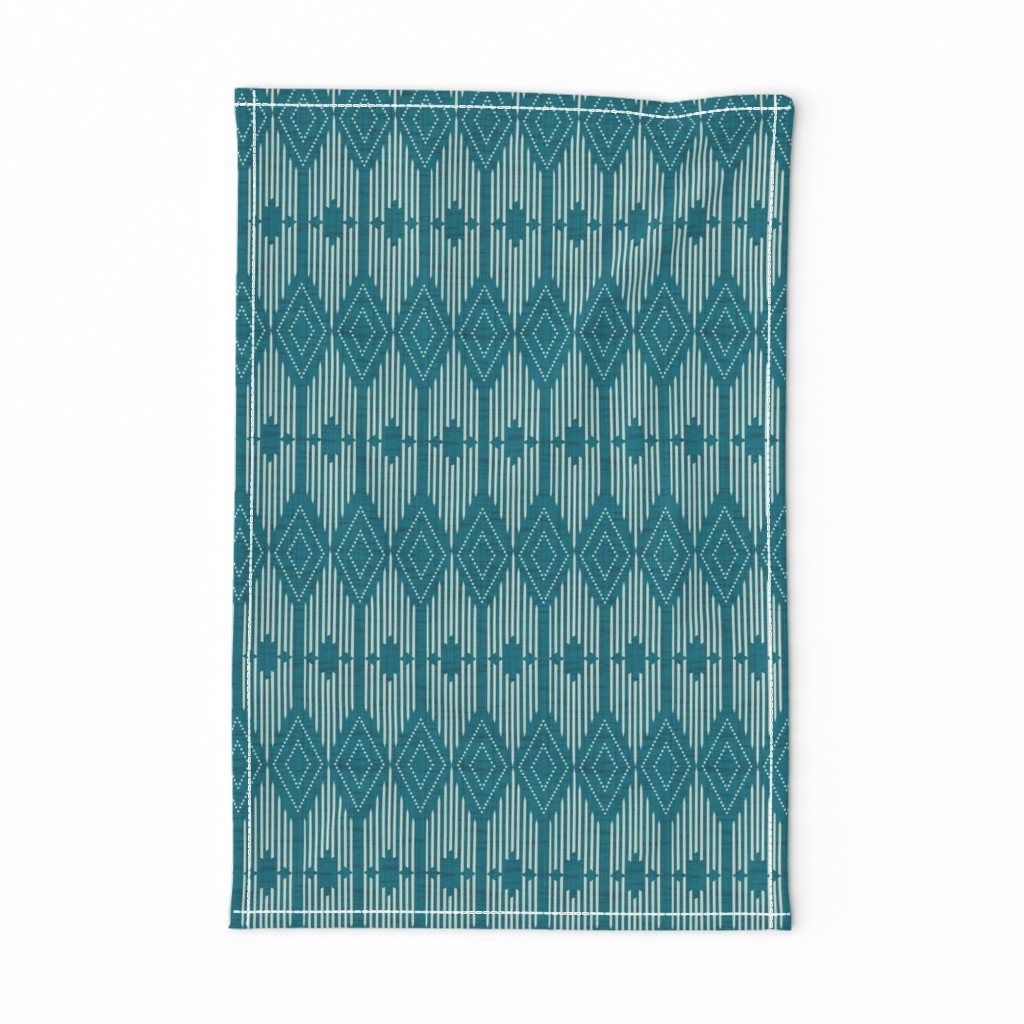 West End - Teal Geometric