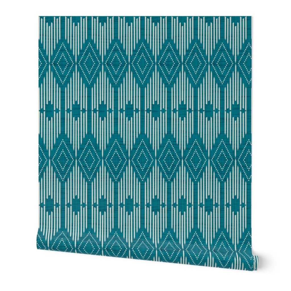 West End - Teal Geometric