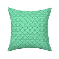 Scallop Scale Jerkin Pattern - Brighter Minty Green