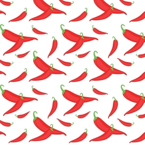 Red Chili Pepper White