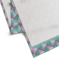 Watercolor Pyramid Plaid large scale