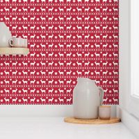 Christmas Nordic Deer Red Small