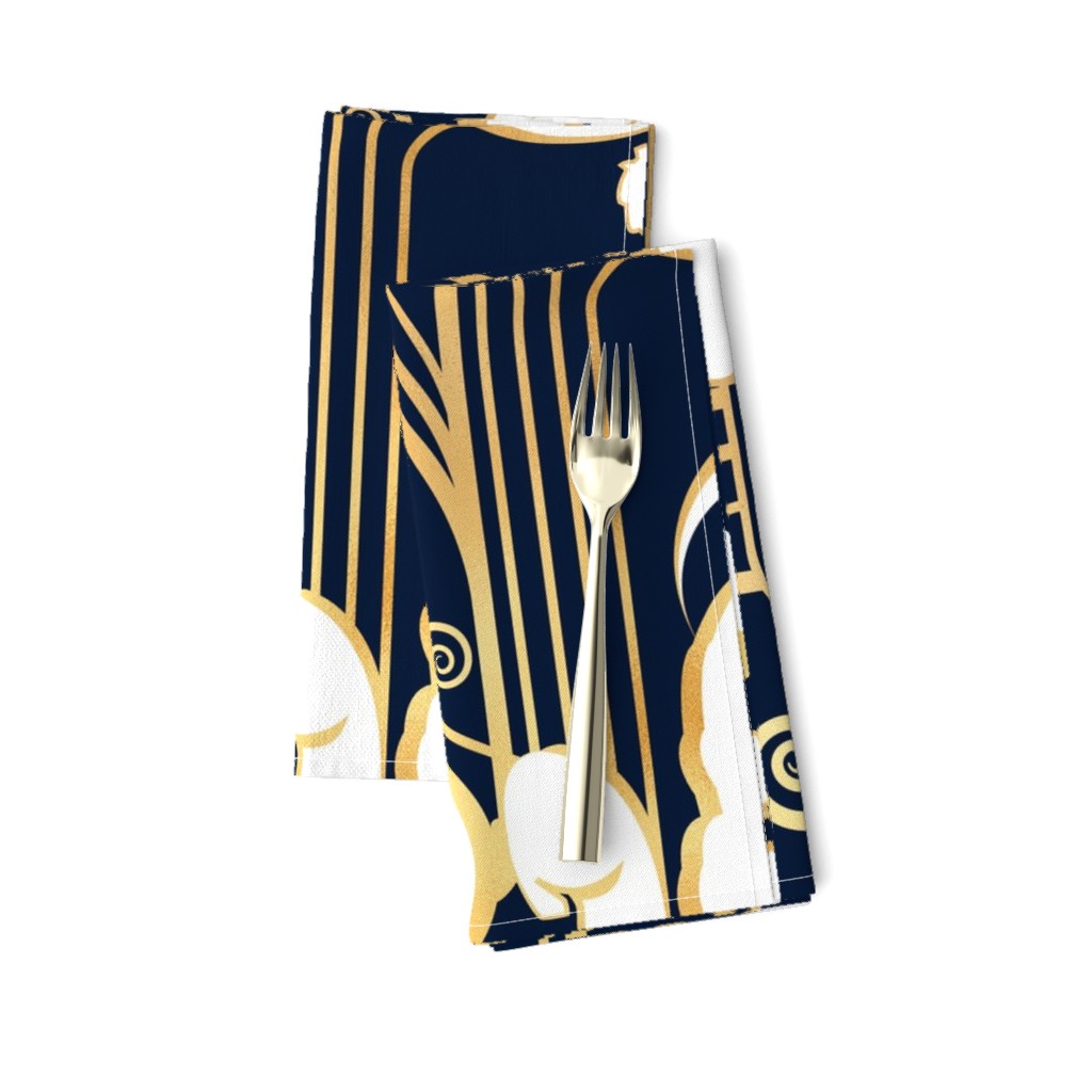 Large jumbo scale // Deco Gatsby Panthers // navy and gold