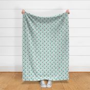 frenchie quilt french bulldog mint cheater quilt  coordinates fabric nursery