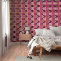 Skylights Art Deco Stripes-Hot pink