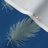featherbed - cream on blue