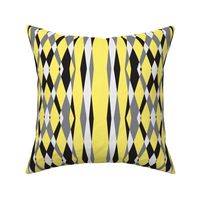 Skylights Art Deco Stripes-yellow grey