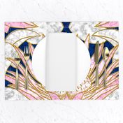 Blush King Protea Art Deco (midnight)