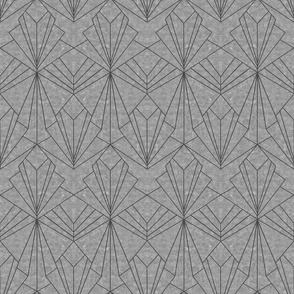 Art Deco on Scratched Grey