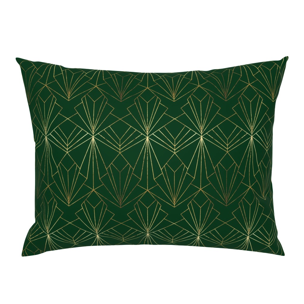 Art Deco on Emerald Green