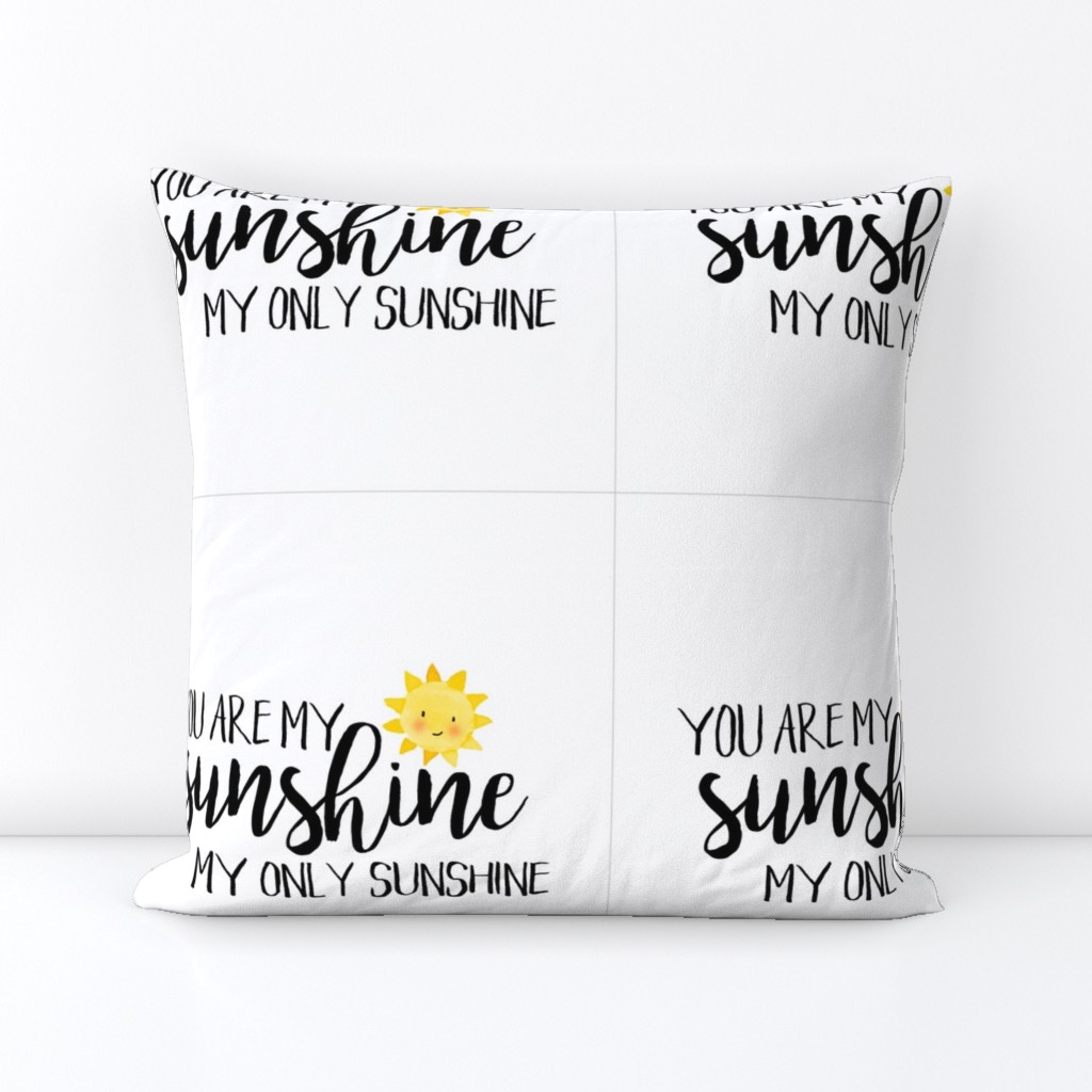 12 Inch You are my sunshine - with guides