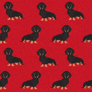 dachshund pet quilt a dog breed coordinates cheater quilt black and tan