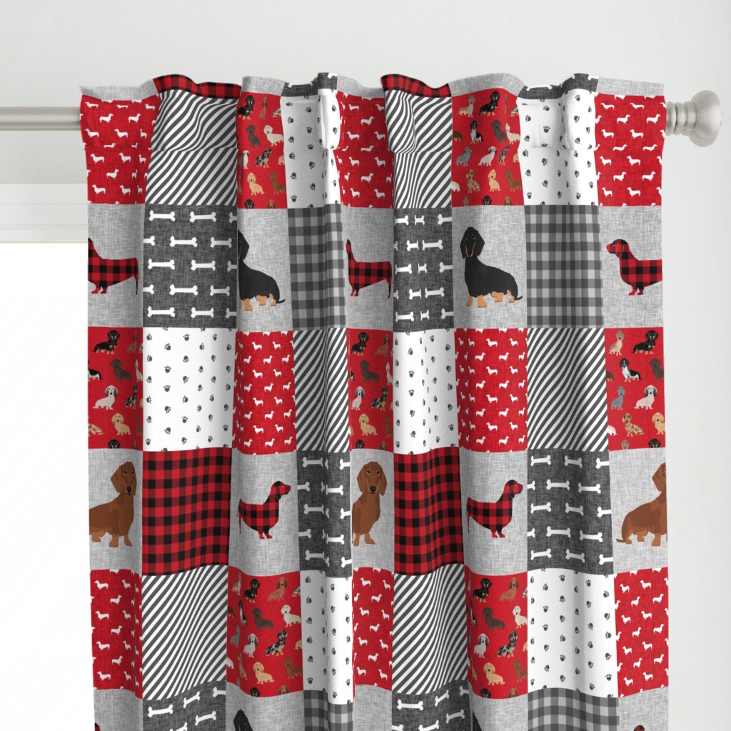 dachshund pet quilt a dog breed cheater quilt multi coat