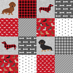 dachshund pet quilt a dog breed cheater quilt multi coat