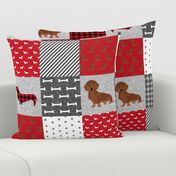 dachshund pet quilt a dog breed cheater quilt