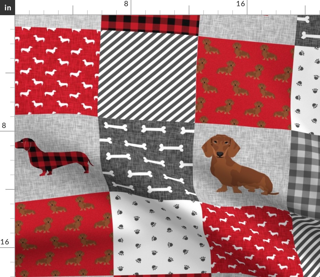 dachshund pet quilt a dog breed cheater quilt