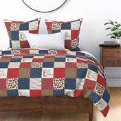 Western/Sleep Well Little Cowboy - Wholecloth Cheater Quilt 