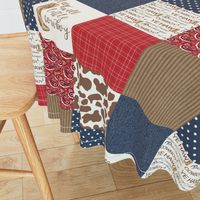 Western/Sleep Well Little Cowboy - Wholecloth Cheater Quilt 