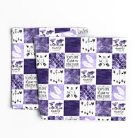 3 Inch Adventure Awaits - Wholecloth Cheater Quilt - Violet - Rotated