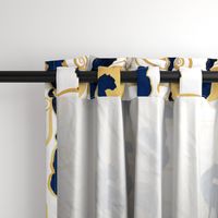 Large jumbo scale // Deco Gatsby Panthers // white navy and gold