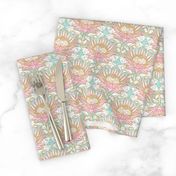 Blush King Protea Art Deco (mint) 