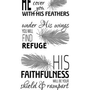 He will cover you with His feathers