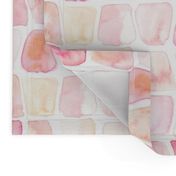 18-8AG Watercolor Blush Pink Peach Coral White Orange Dots Spots Geometric Tumbler Baby Girl Large Scale _ Miss Chiff Designs